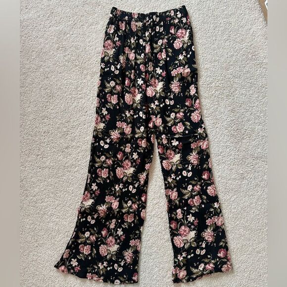 PACSUN FLOWER PATTERN FLOWY PANTS - Picture 3 of 3